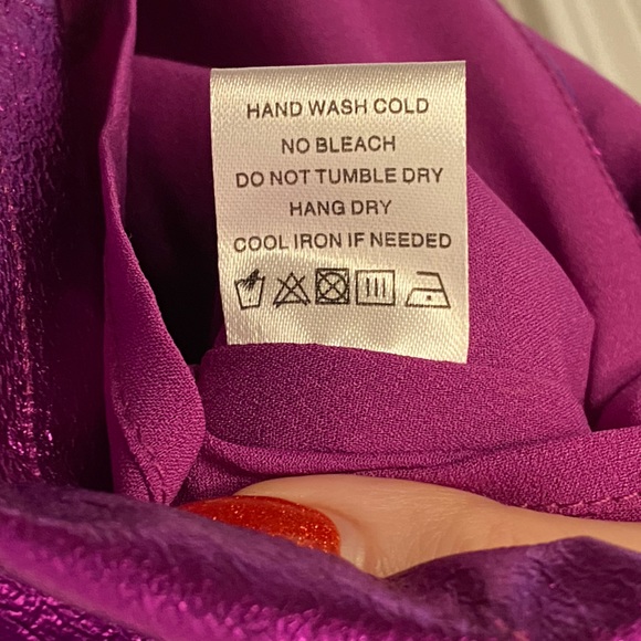 superdown. Revolve. Size X Large. Metallic Purple Skirt. 💜 - Picture 10 of 12